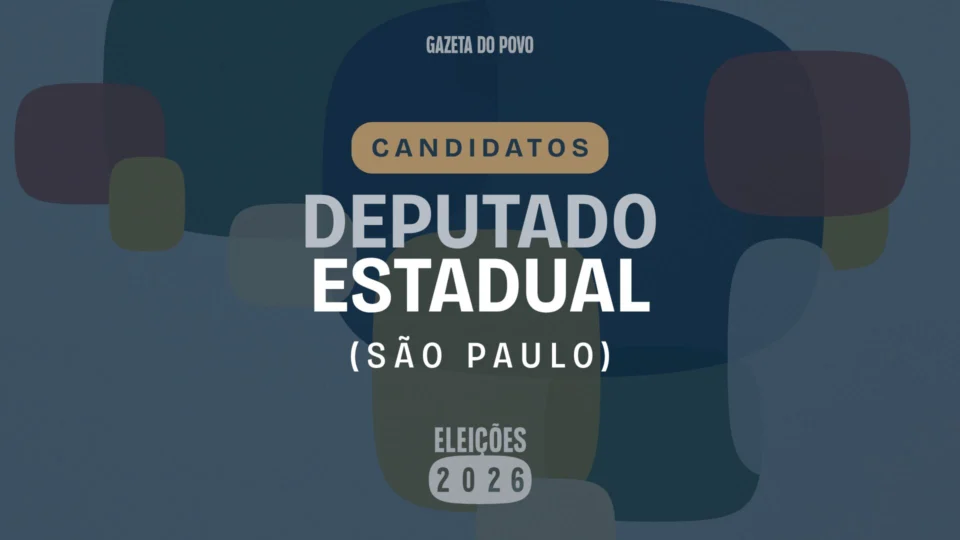 Ilustração feita pela Gazeta do Povo sobre candidatos a deputado estadual de São Paulo nas Eleições 2026