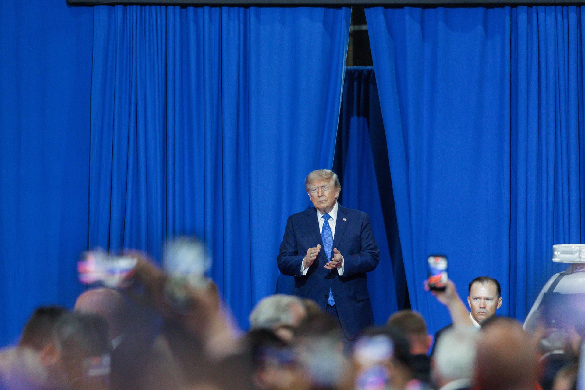 Presidente dos Estados Unidos, Donald Trump, durante evento em Nova York.