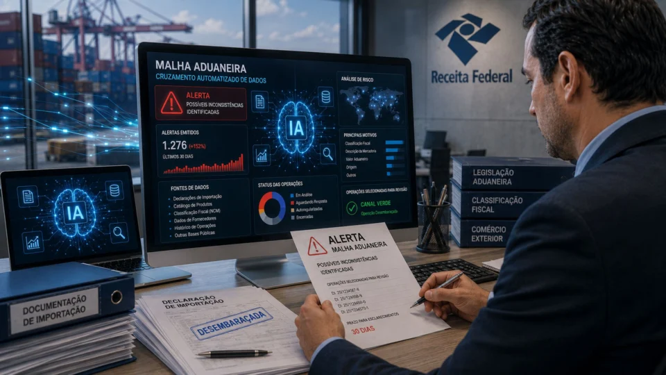 A automação do cruzamento de informações amplia a capacidade de análise das operações de comércio exterior e exige atenção redobrada dos importadores às informações e documentos apresentados ao Fisco.