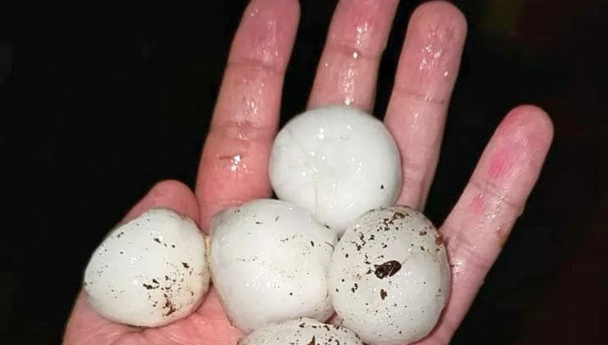 Granizo com pedras gigantes atinge várias cidades do Paraná