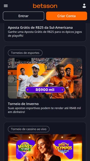 Torneio para apostas esportivas disponível na Betsson