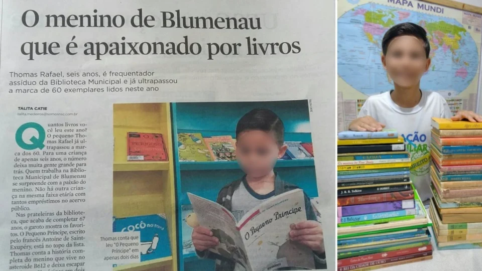 Thomas Raphael mantém rotina intensa de leitura desde os seis anos.