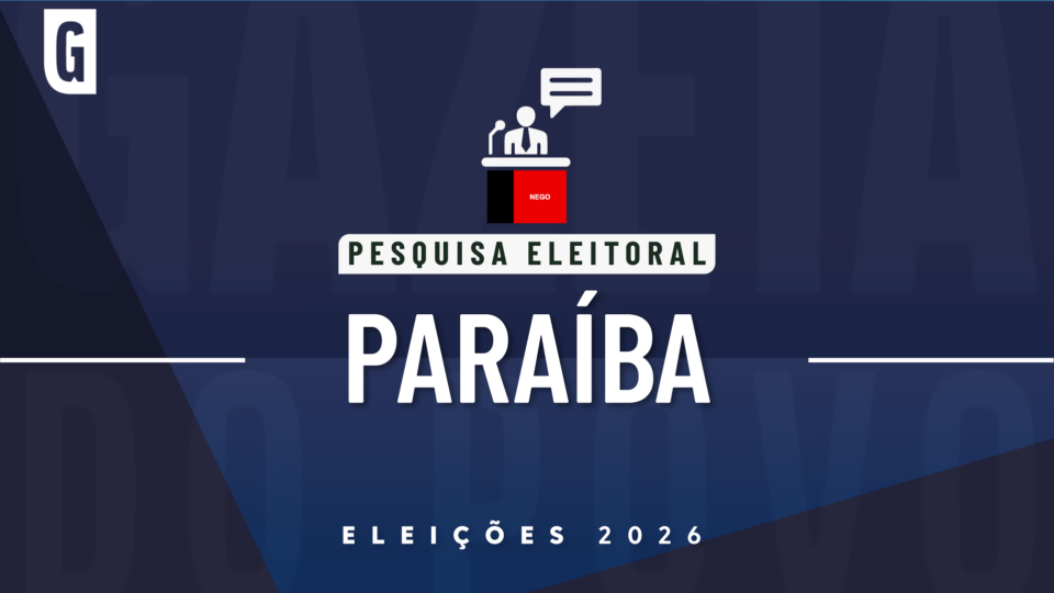 Imagem ilustrativa sobre pesquisa eleitoral com a bandeira da Paraíba