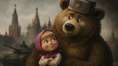 Europa tenta barrar “propaganda russa” no desenho Masha e o Urso.