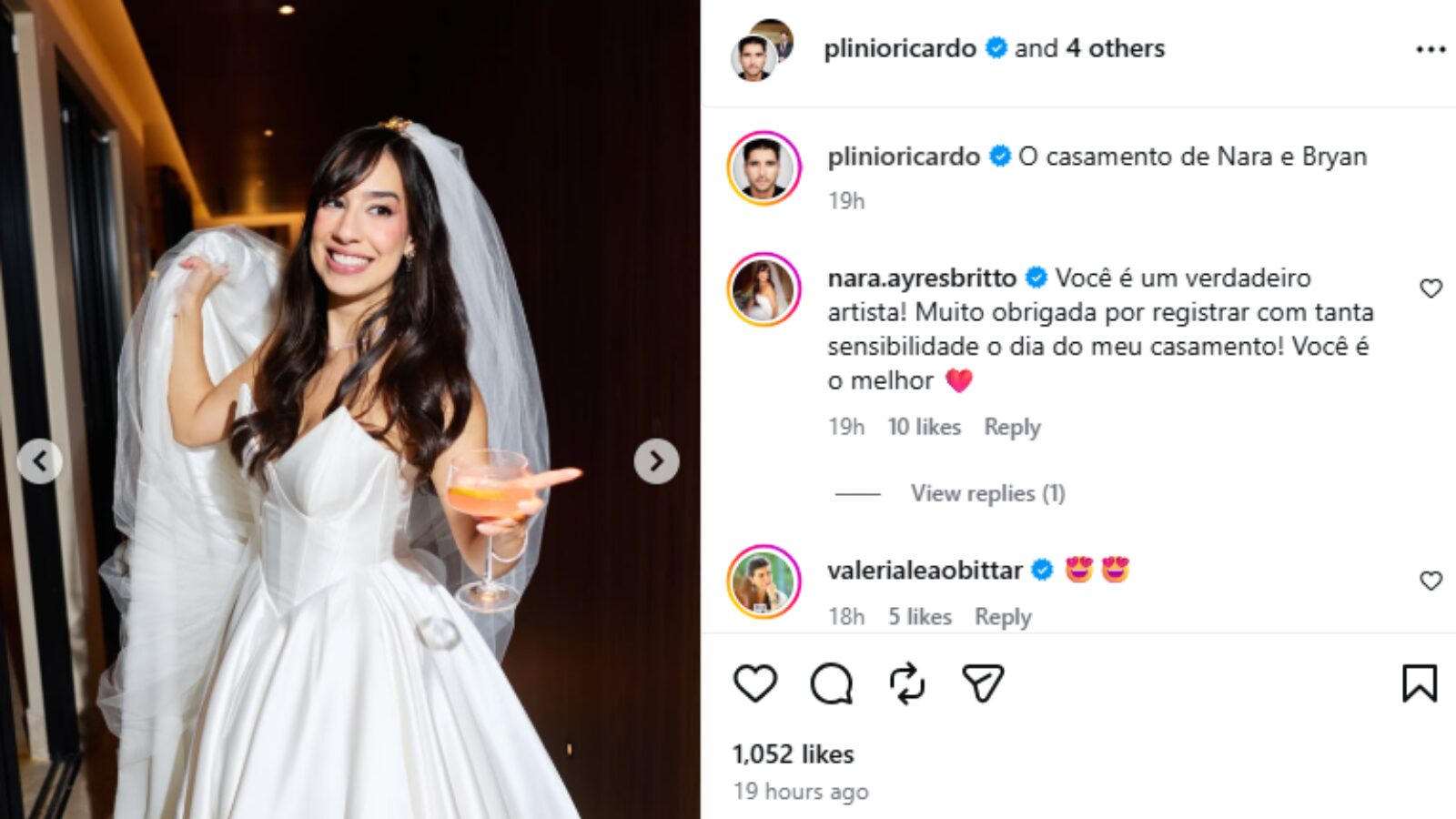 O casamento de luxo da filha “empoderada” de Ayres Britto