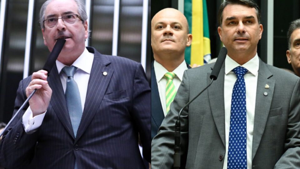 Flávio declara apoio a Eduardo Cunha, protagonista do impeachment de Dilma