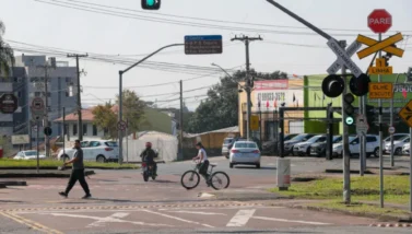 Trilhos de trens em Curitiba