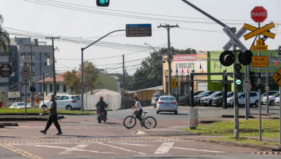 Trilhos de trens em Curitiba