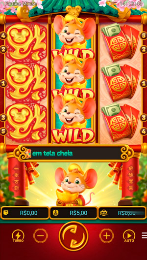 Layout do slot Fortune Mouse antes de iniciar uma rodada