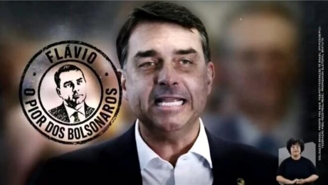 Propaganda de Lula na TV ataca Flávio Bolsonaro