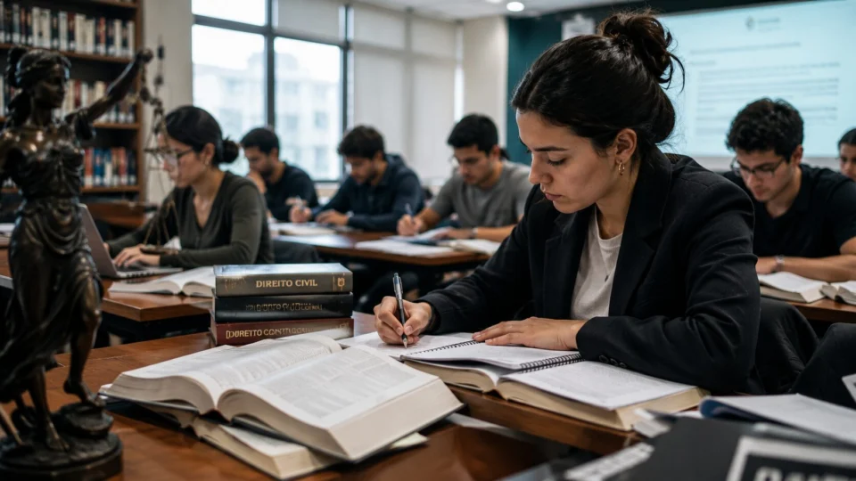 Formação em Direito envolve interpretação, argumentação e análise de situações concretas.