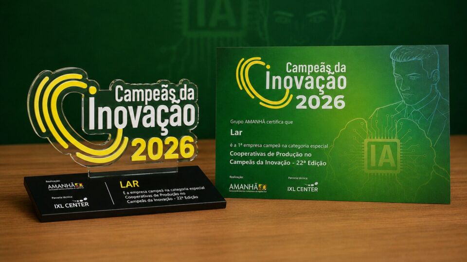 Lar conquista primeiro lugar no Campeãs da Inovação 2026