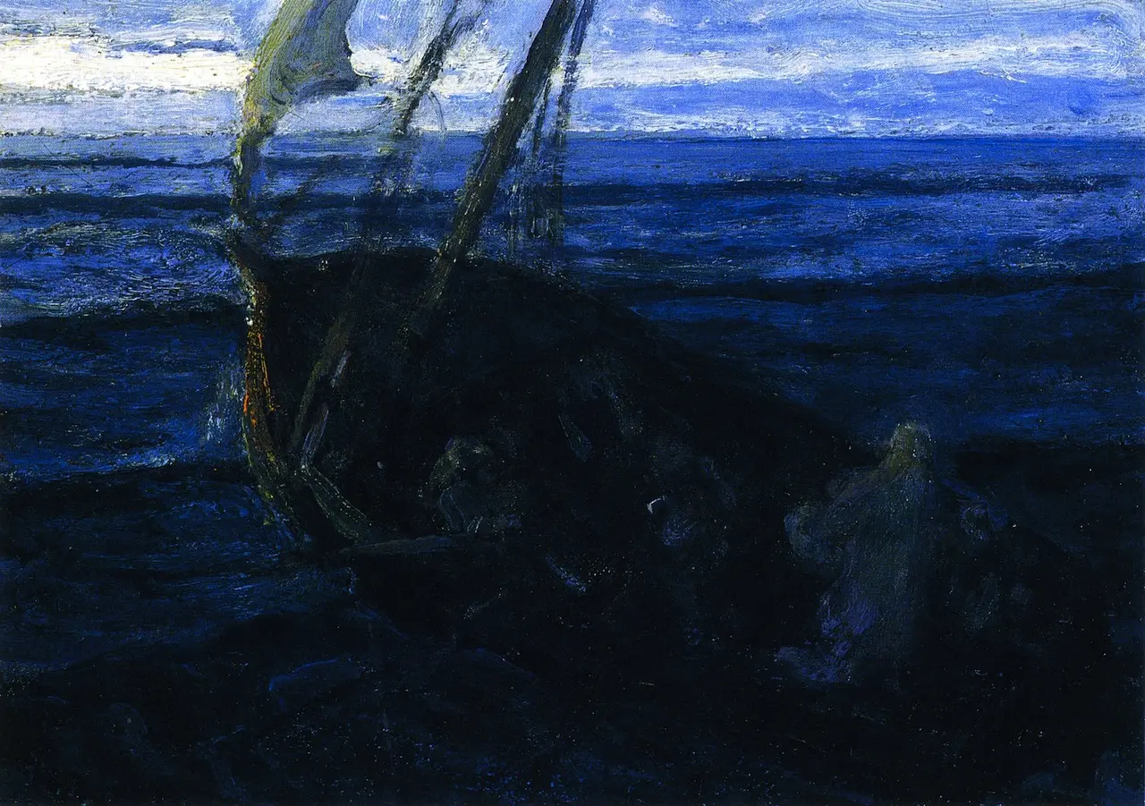 Na obra de Henry Ossawa Tanner, Jesus aparece sobre o Mar da Galileia, cenário de pesca, deslocamentos e episódios narrados nos Evangelhos.