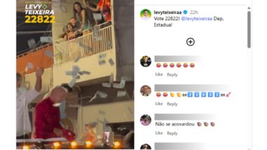 Vídeo que circula nas redes sociais mostra momento em que apoiadores dos petistas reagem ao protesto.