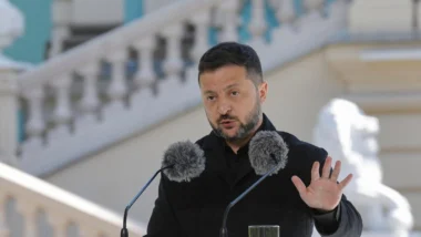 Presidente da Ucrânia, Volodymyr Zelensky.