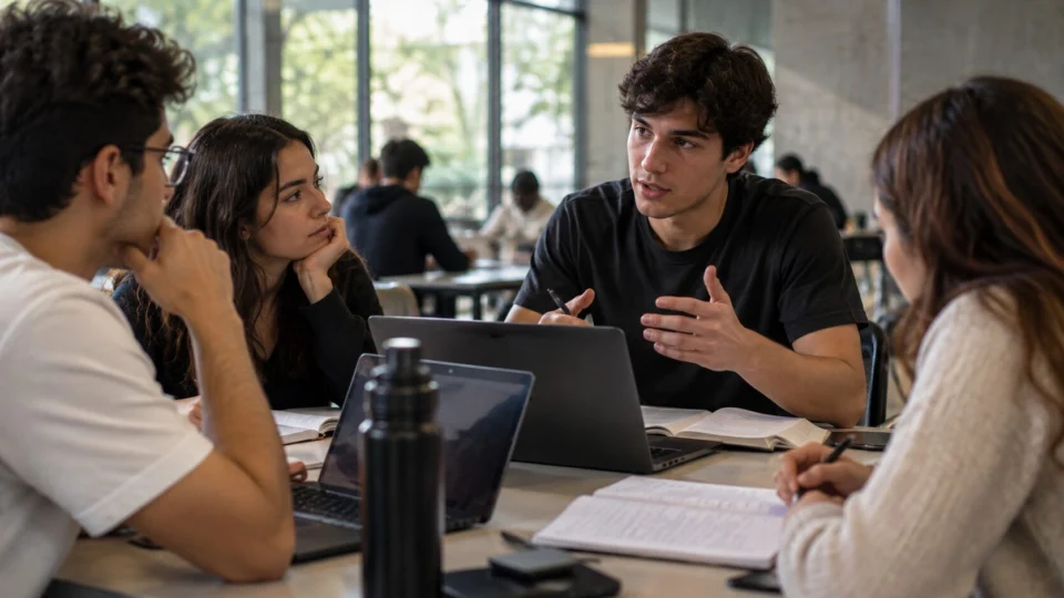 Jovens universitários precisam desenvolver comunicação, argumentação e pensamento crítico para discutir problemas e construir soluções em grupo.