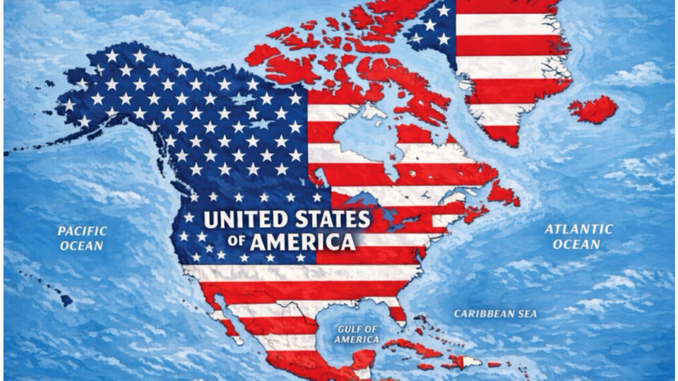 Trump divulga mapa com países vizinhos sob bandeira americana e provoca reações: “Não somos colônias” - Foto