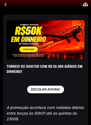 Captura da tela da página da oferta de um dos SuperTorneios ativos na Superbet
