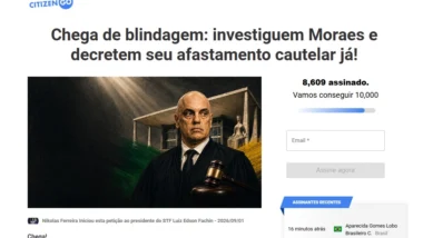 A petição é destinada ao presidente do STF, Edson Fachin, aos demais ministros da Corte e à Procuradoria-Geral da República (PGR).
