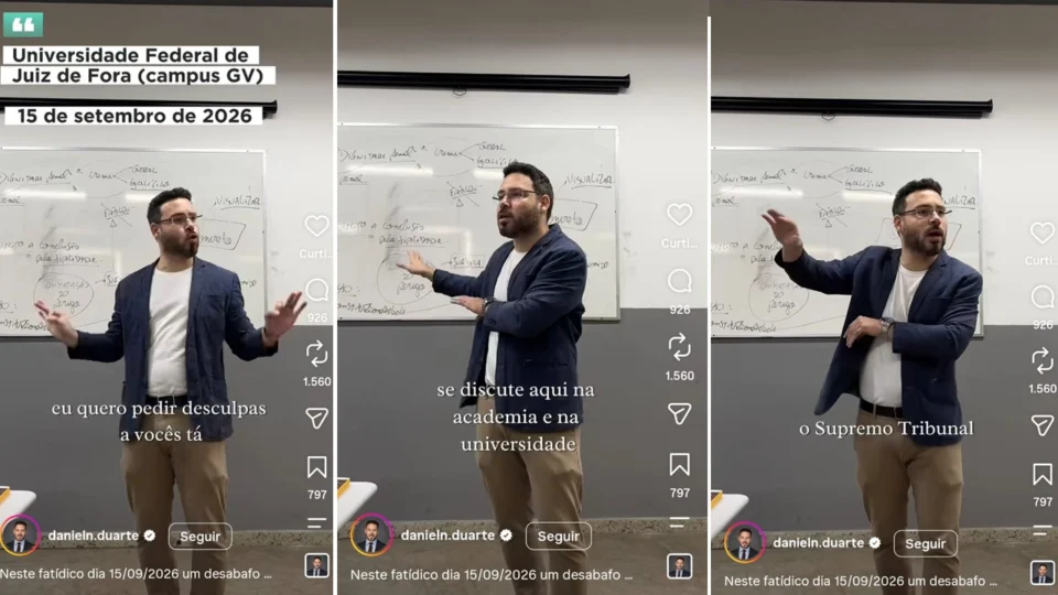 Daniel Duarte, doutor em Direito e professor da UFJF, afirma que o STF expôs a distância entre regras ensinadas nas faculdades de Direito e as práticas da Corte