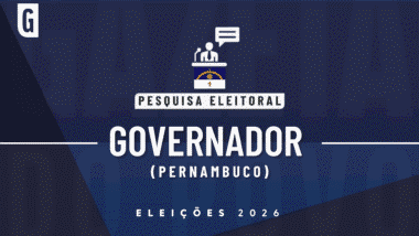 Imagem ilustrativa de pesquisa eleitoral com a bandeira de Pernambuco