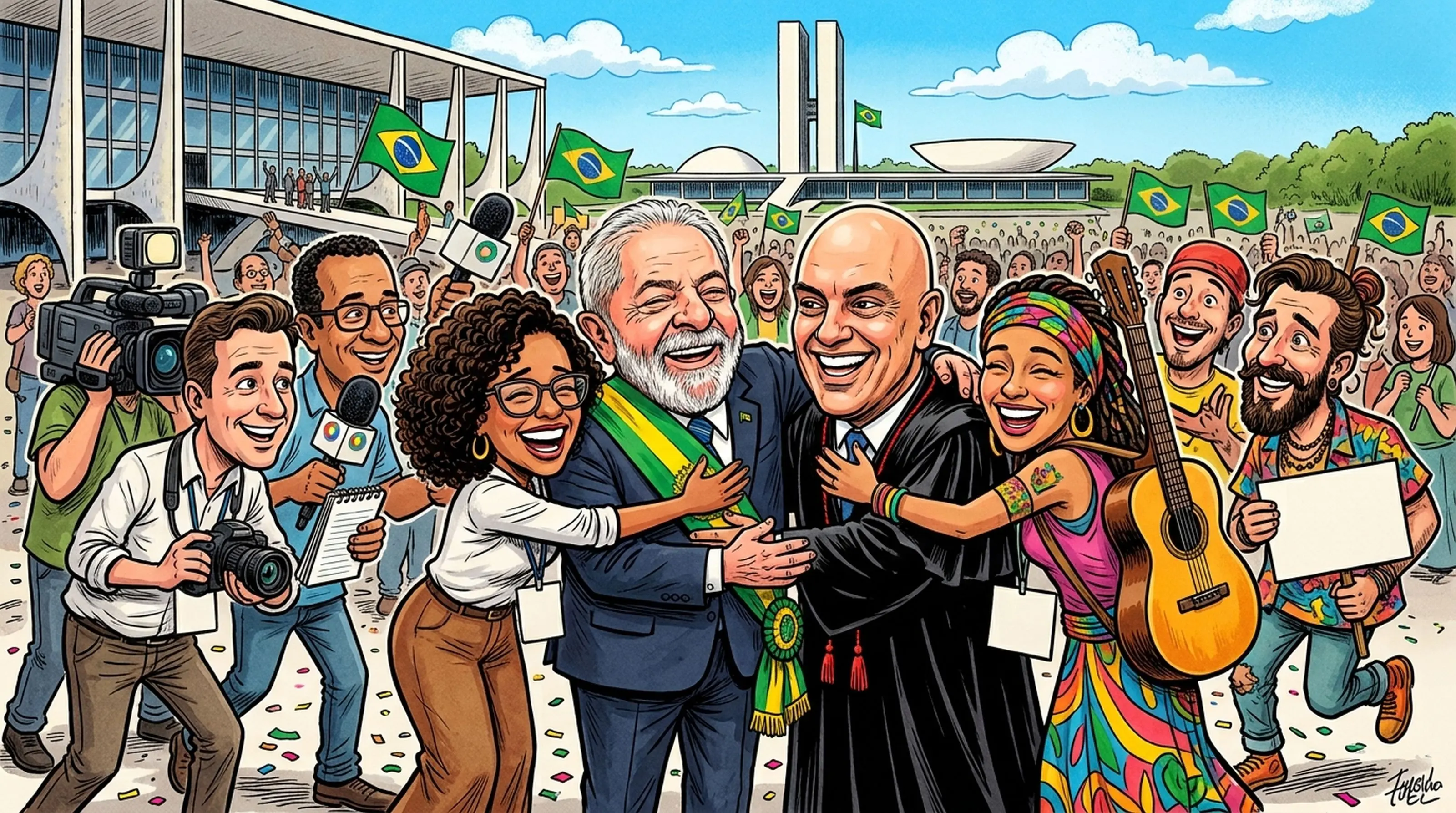 lula moraes artistas jornalistas