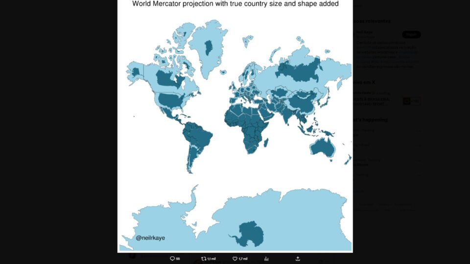 O novo mapa-múndi da ONU: ideologia ou ciência?