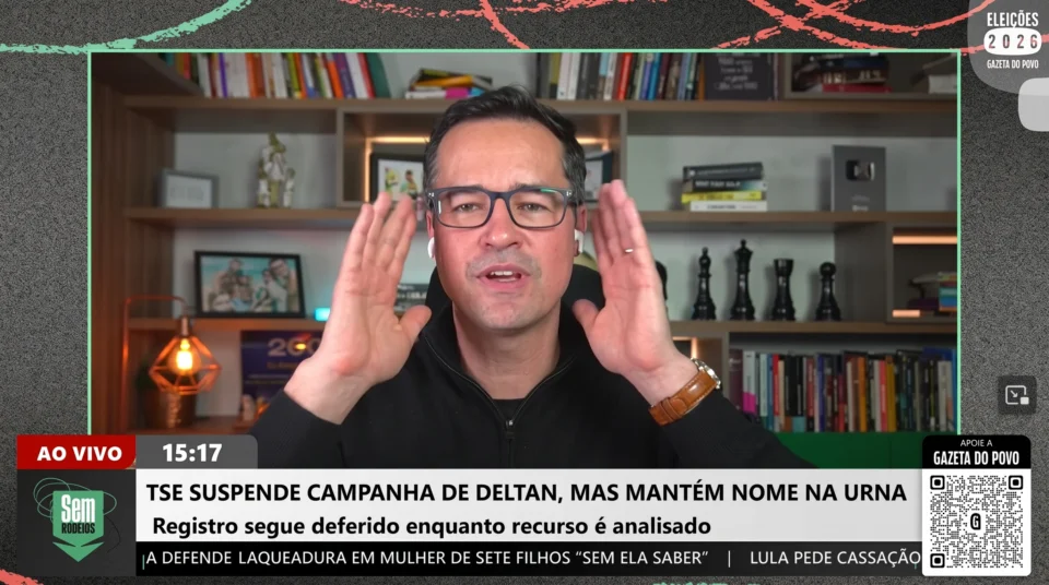 Dallagnol critica decisão do TSE que suspendeu sua campanha ao Senado.