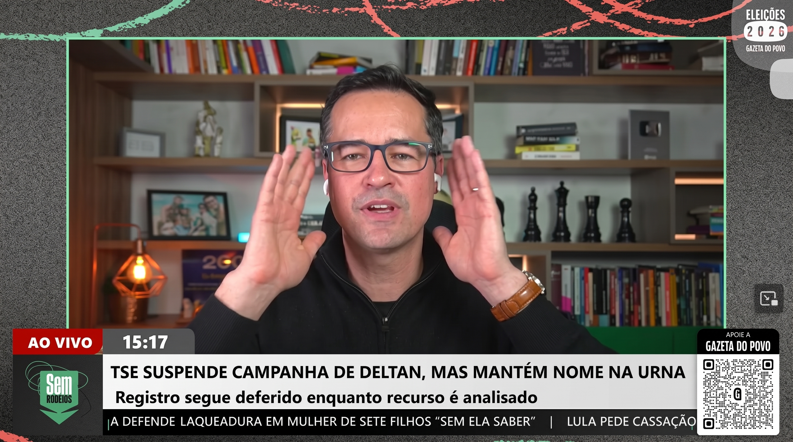 Deltan diz que suspensão da campanha com sua candidatura vigente é “facada na Constituição”
