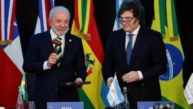 Gráfico Javier Milei Brasil