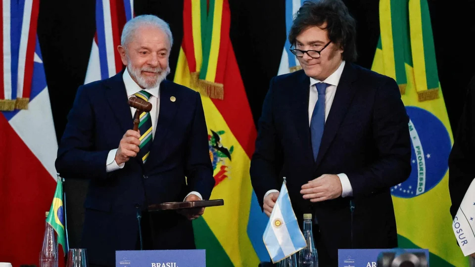 Gráfico Javier Milei Brasil