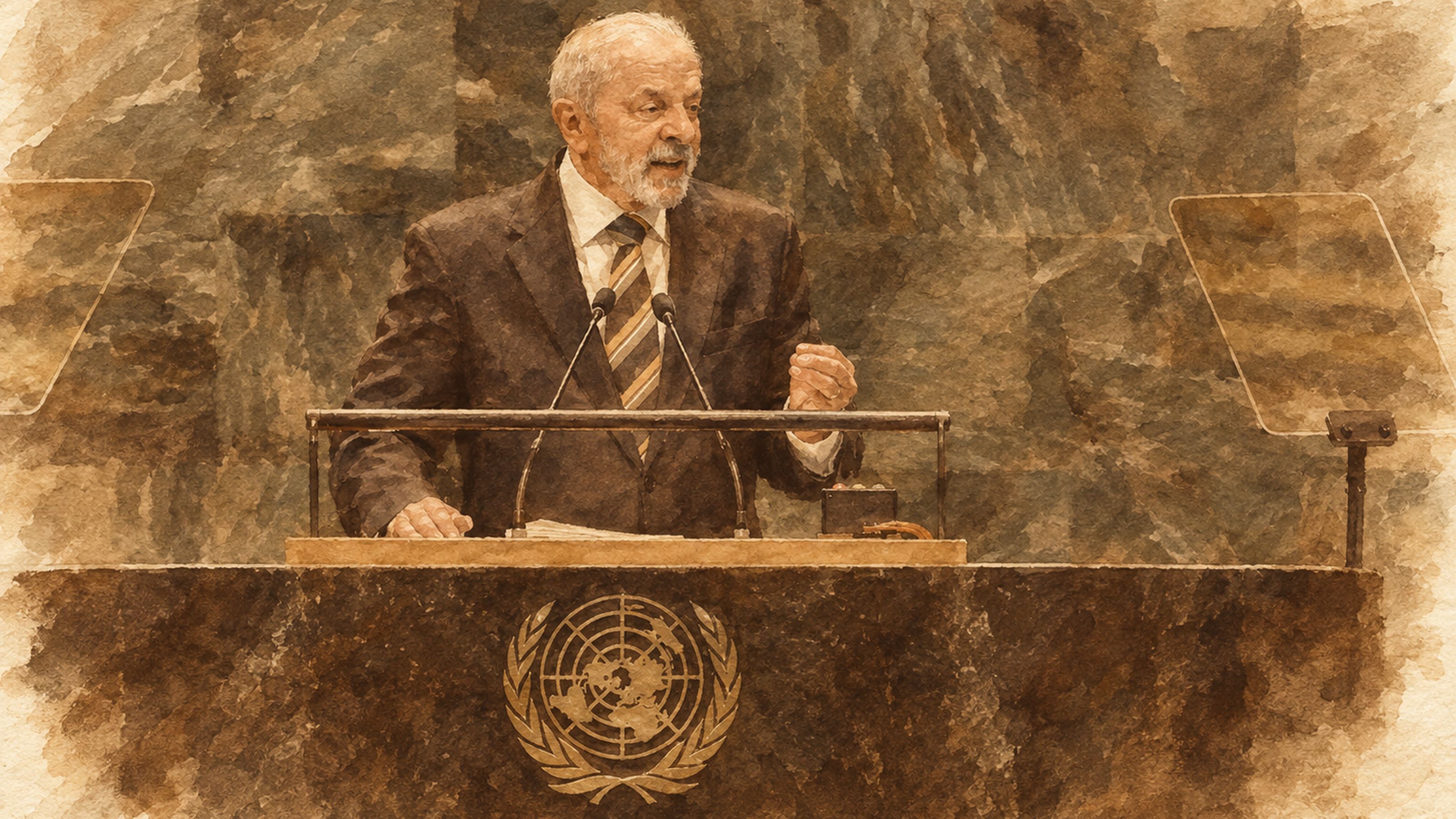 Discurso de Lula na ONU teve Pix, escala 6x1, bets e análise geopolítica enviesada ideologicamente.