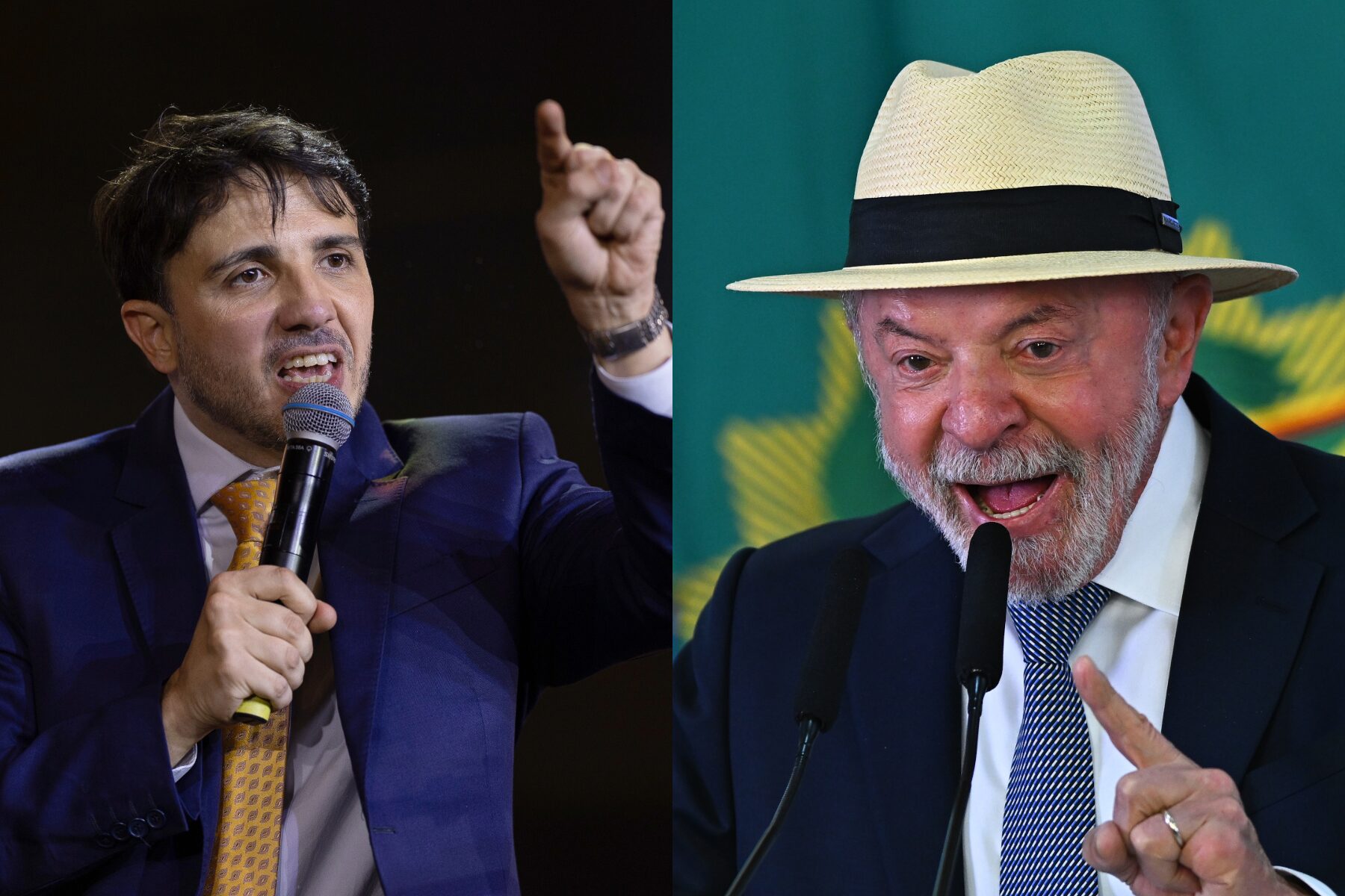Lula e Renan Santos cobram investigação contra suposta interferência dos Estados Unidos nas eleições em favor de Flávio Bolsonaro.