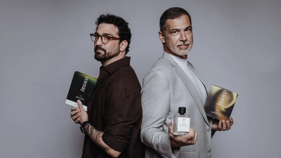 Gustavo de Paiva e Allan Costa, co-fundadores da Brasco Parfums