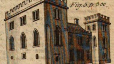 A comparação entre o edifício atual e o registro feito por Gabriel Beranger ajudou a revelar que partes do antigo castelo medieval continuavam preservadas sob as transformações posteriores.