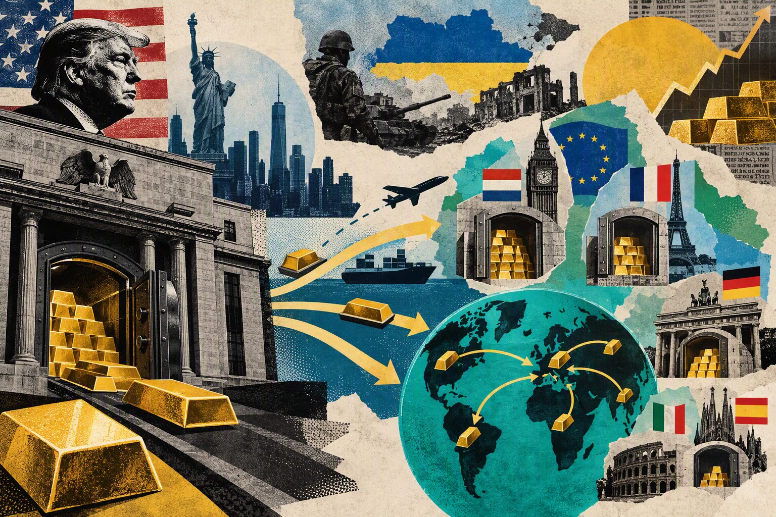Medo de Trump? Por que países europeus estão tirando suas reservas em ouro dos EUA