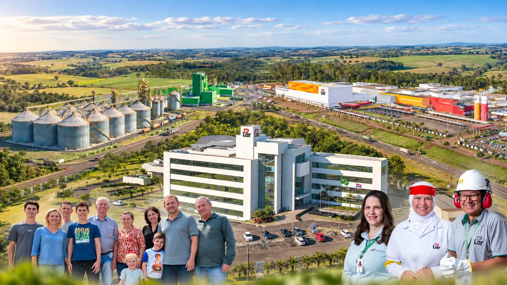 Operação agroindustrial integra produção, processamento e distribuição em diferentes regiões do país.