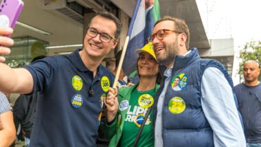 Candidatos ao Senado PL-Novo: Deltan Dallagnol e Filipe Barros.