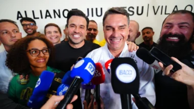 Flávio Bolsonaro e Pablo Marçal
