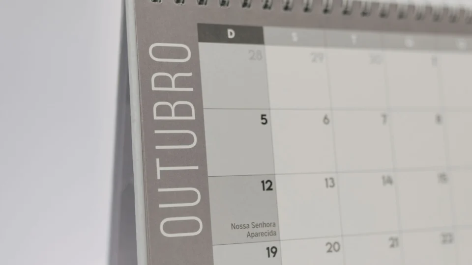Com cinco feriados nacionais ainda pela frente, calendário de outubro a dezembro pode ajudar a planejar viagens e períodos de descanso.