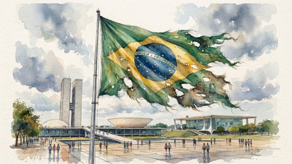 Nossa eleição está mais rasgada que a bandeira na Praça dos Três Poderes