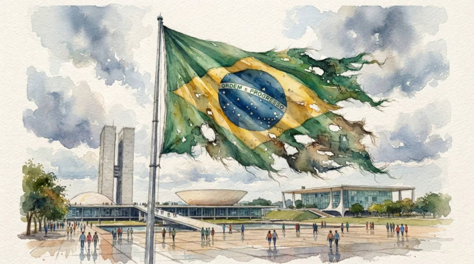 eleição bandeira praça três poderes
