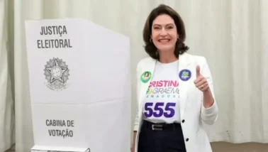Cristina Graeml votou em Curitiba.