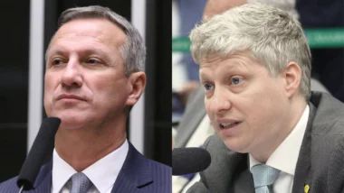 Sanderson e Marcel Van Hattem: vitória com folga na briga pelo Senado no RS.