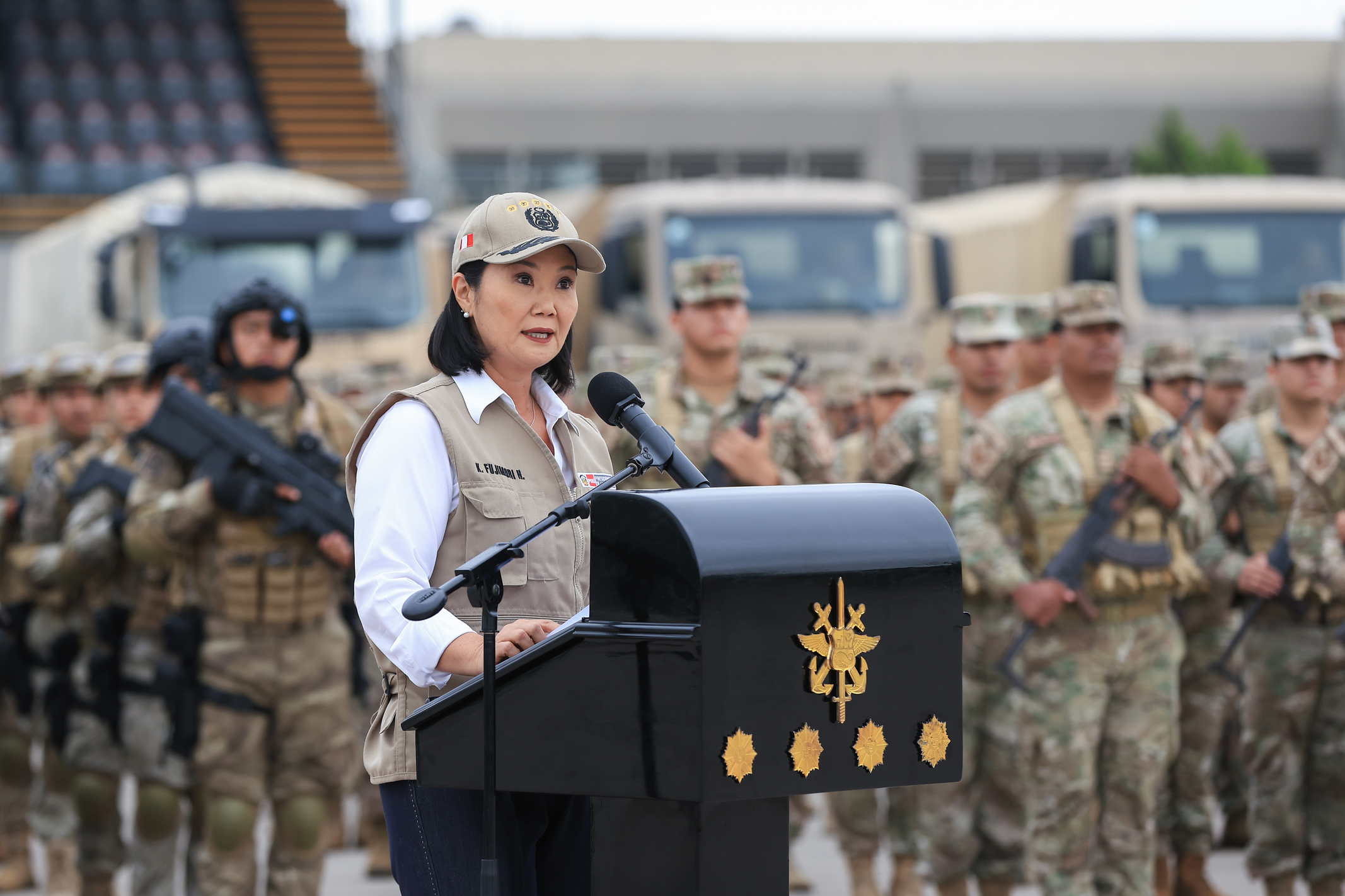 Fujimori anuncia comando militar para combater o crime no Peru e pede cooperação internacional