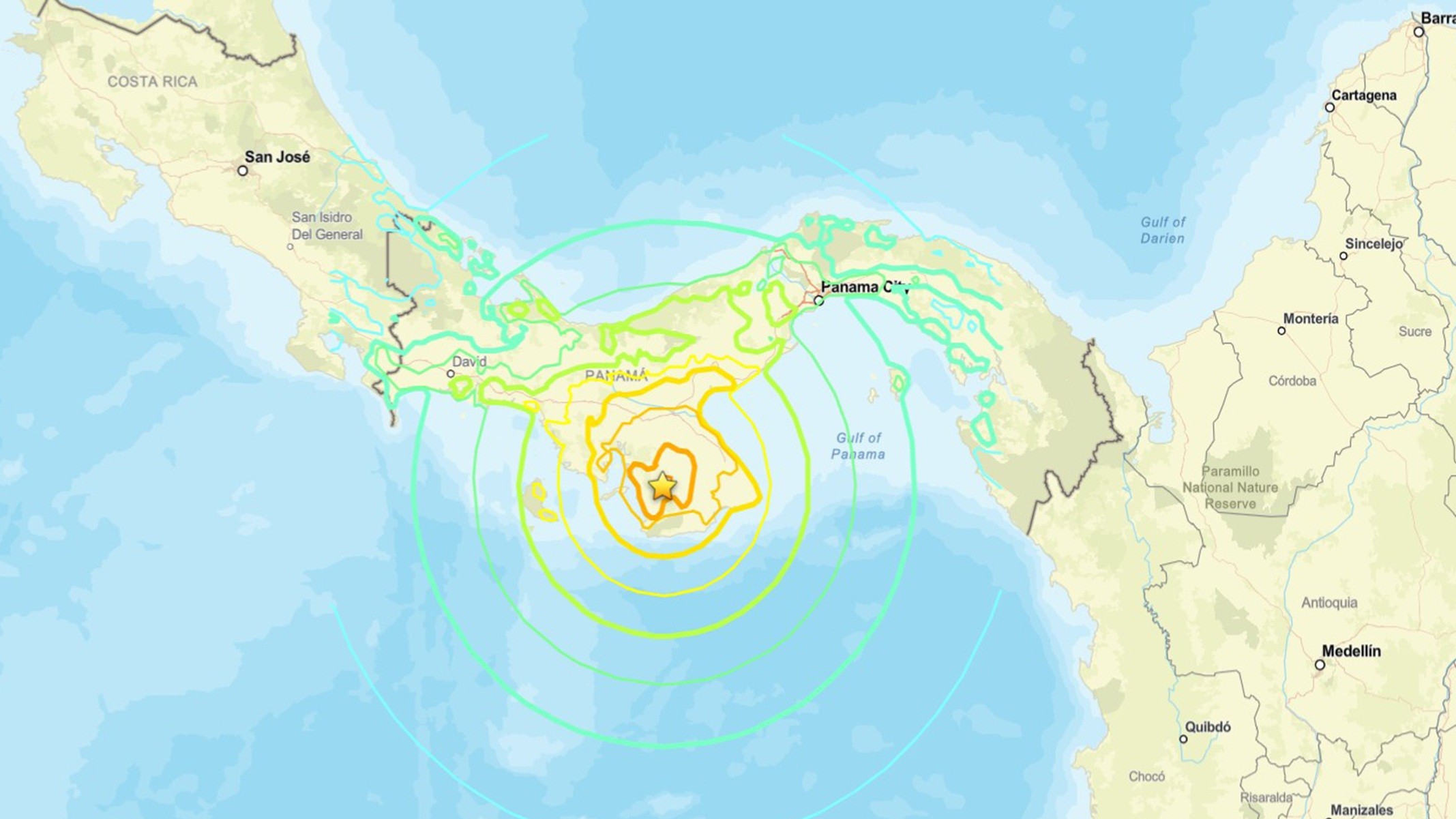 Terremoto de magnitude 7,7 atinge o Panamá e provoca alertas de tsunami