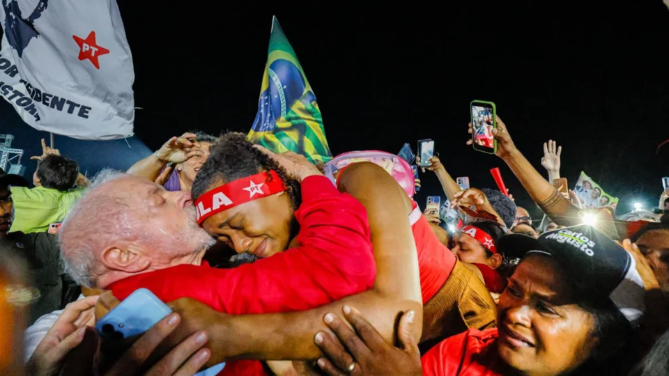 Lula em evento de campanha em Teresina (PI).