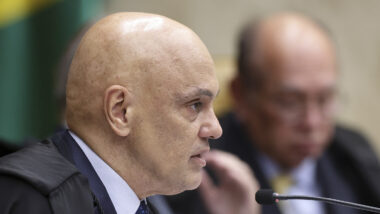 Alexandre de Moraes e Gilmar Mendes no STF