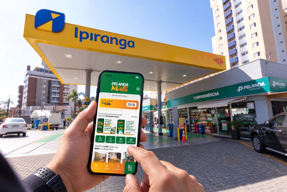 Aplicativo de fidelidade de rede de postos do Paraná permite acumular R$ 0,20 por litro abastecido com gasolina ou etanol, para uso em compras futuras.