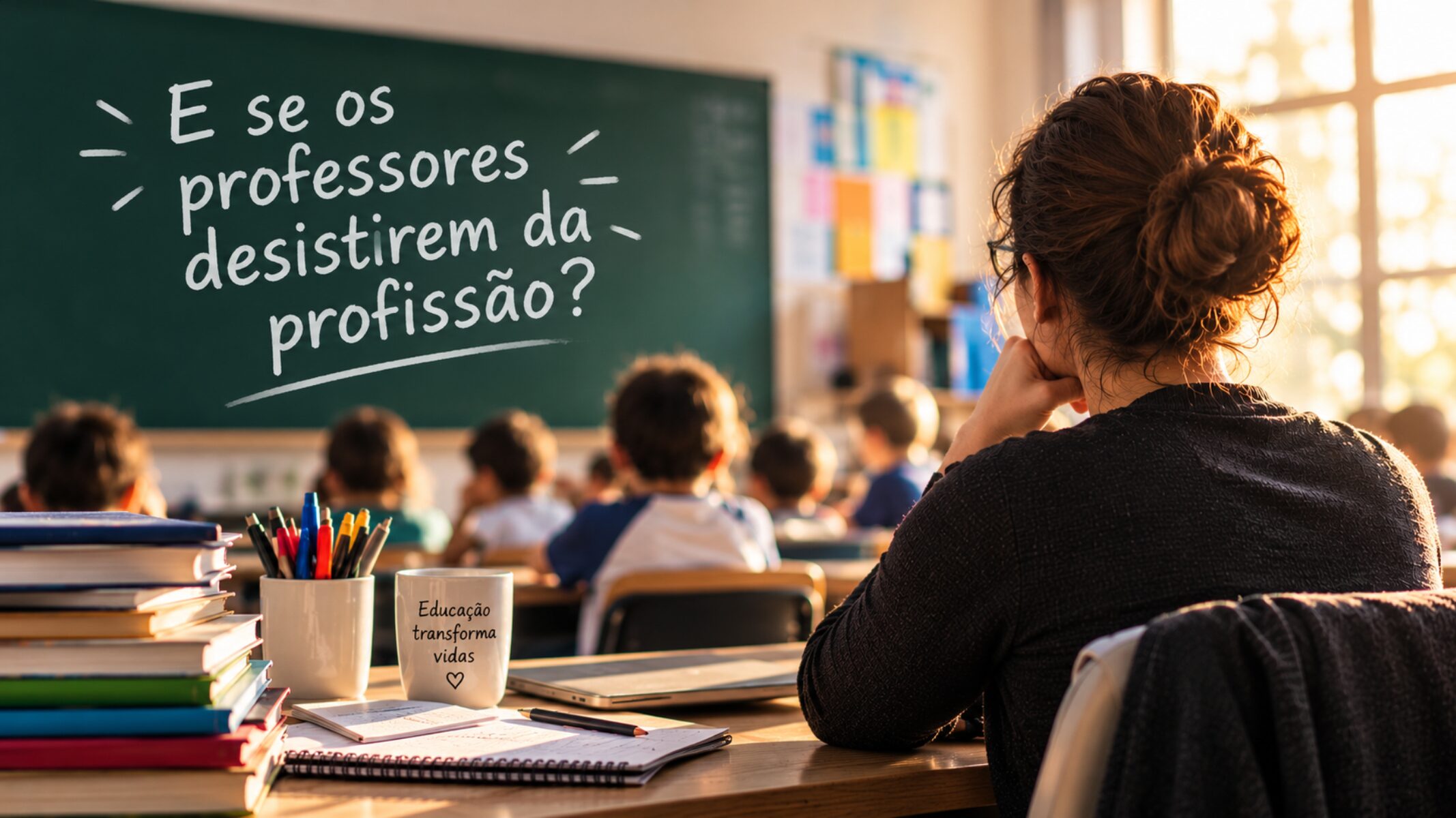 E SE OS PROFESSORES DESISTIREM DA PROFISSÃO?